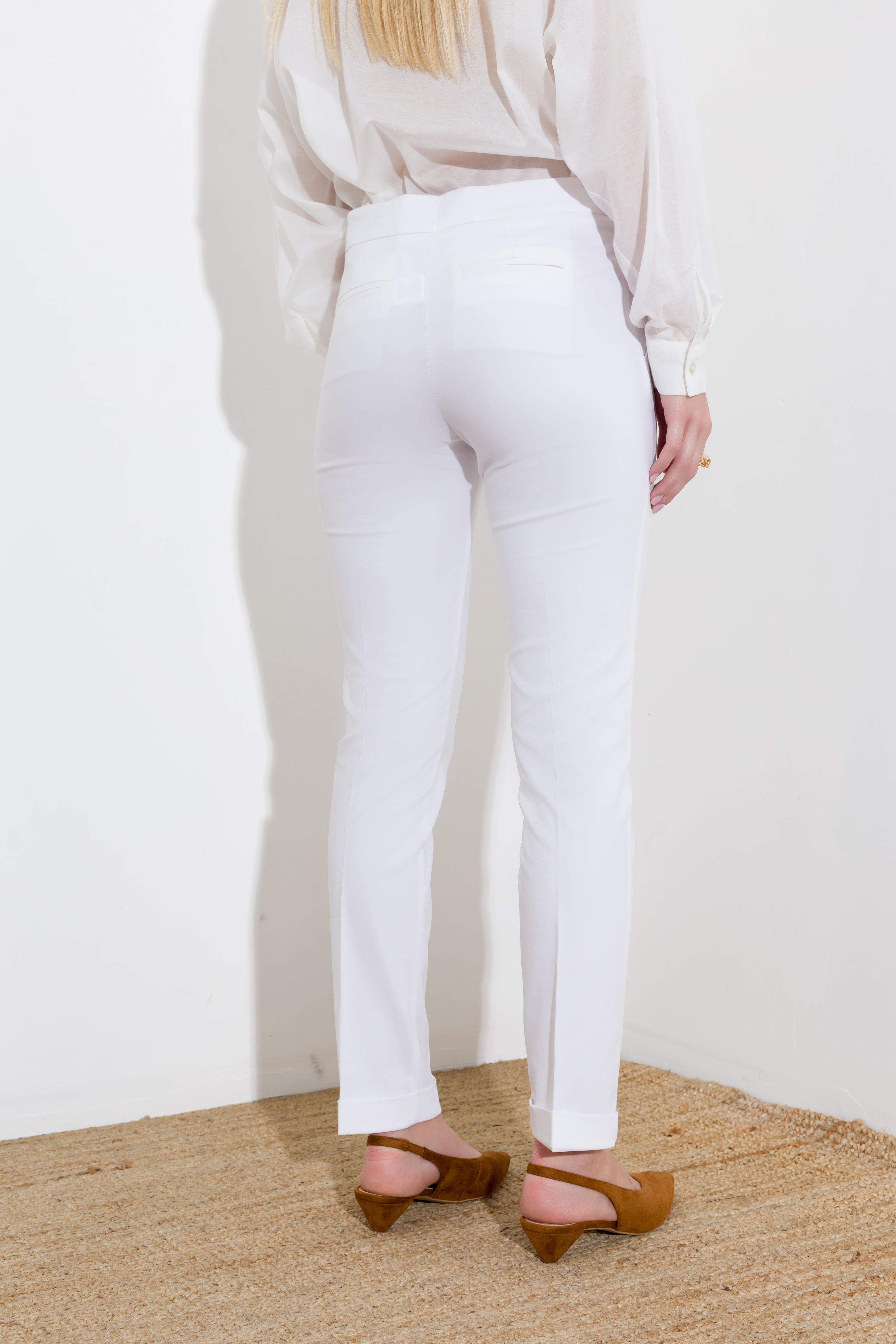 Double cotton trousers