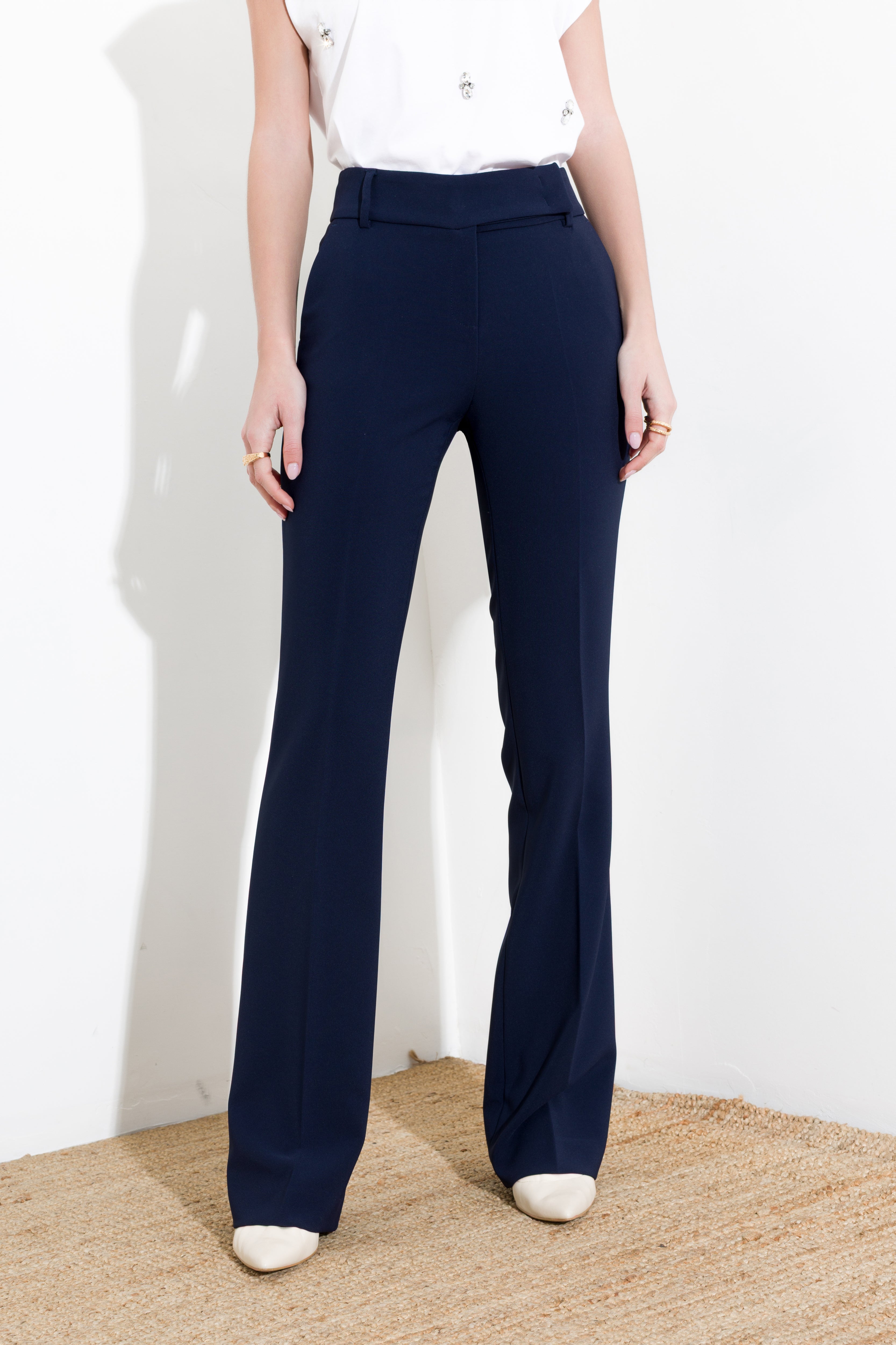 Pantalone flare in tecnico - Compagnia Italiana