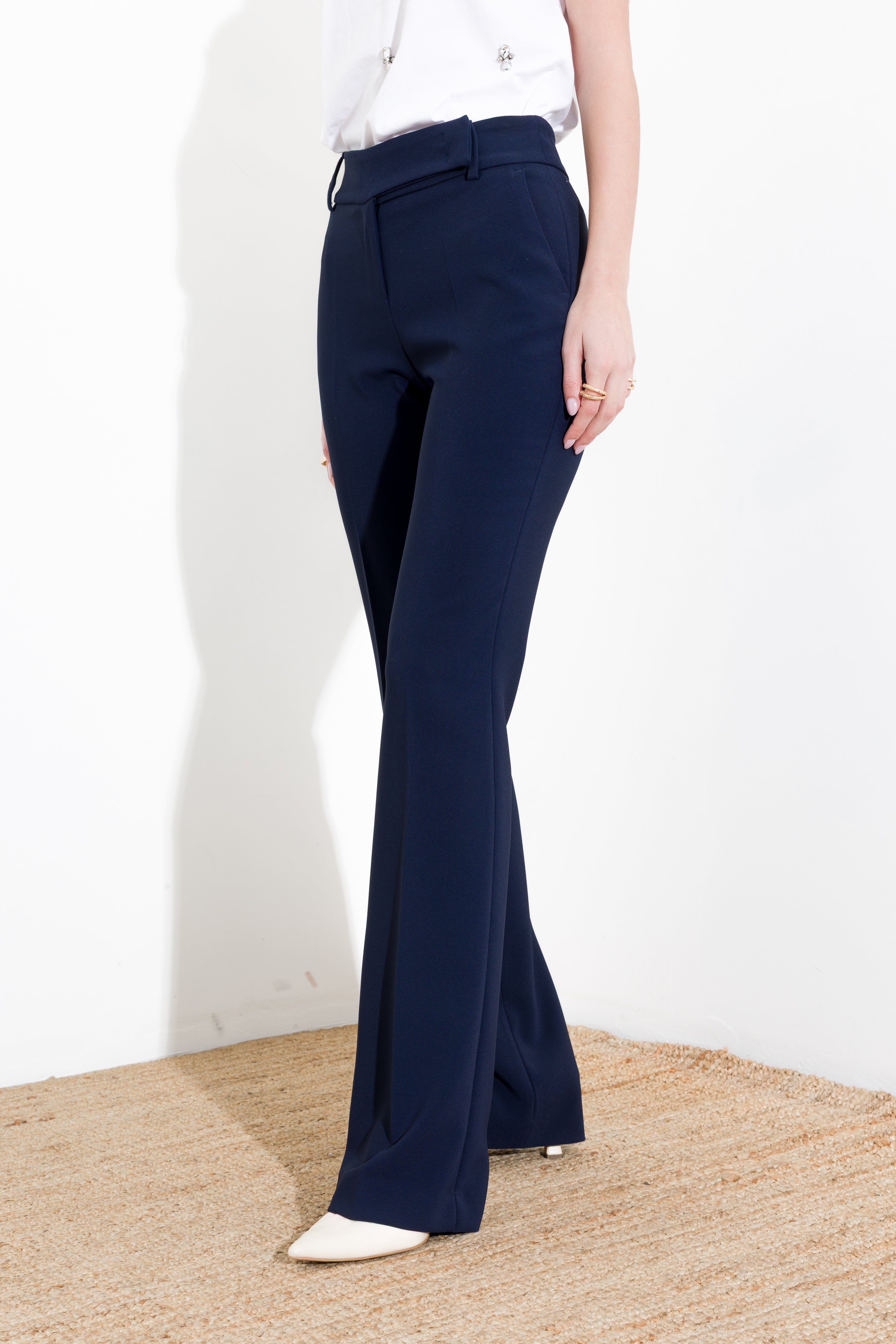 Pantalone flare in tecnico - Compagnia Italiana