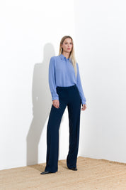 Flowing straight leg trousers