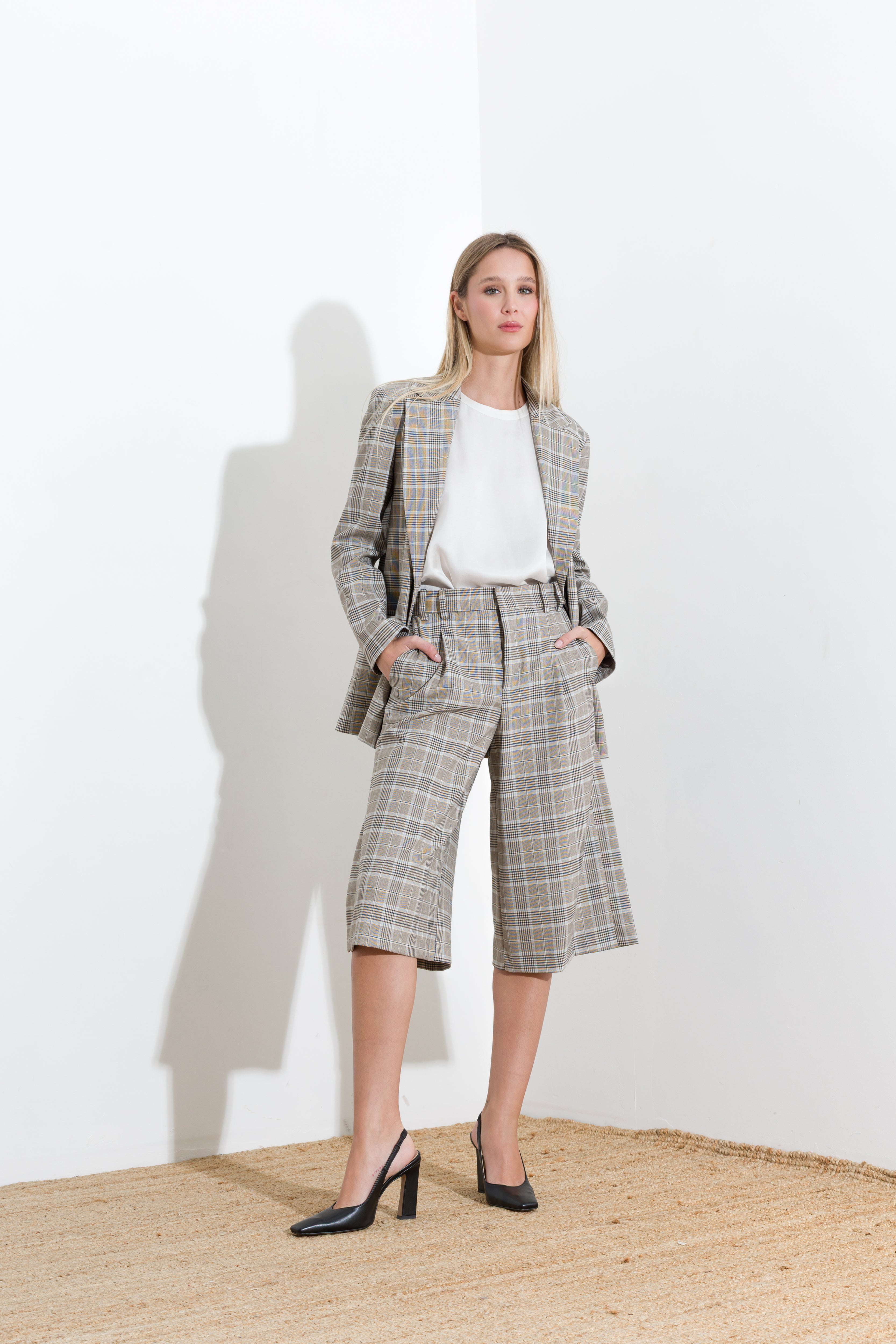 Blazer stampa galles