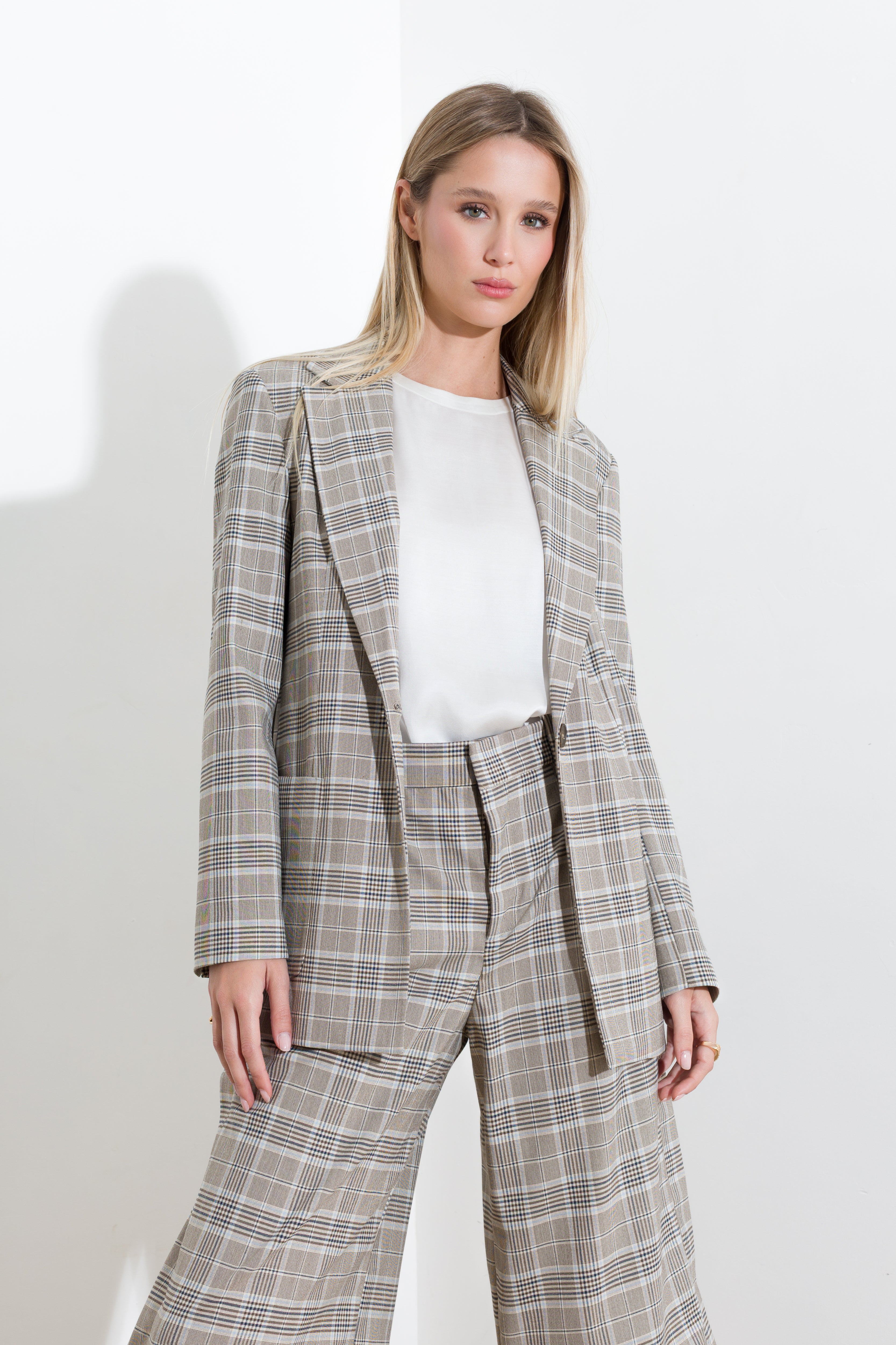 Blazer stampa galles