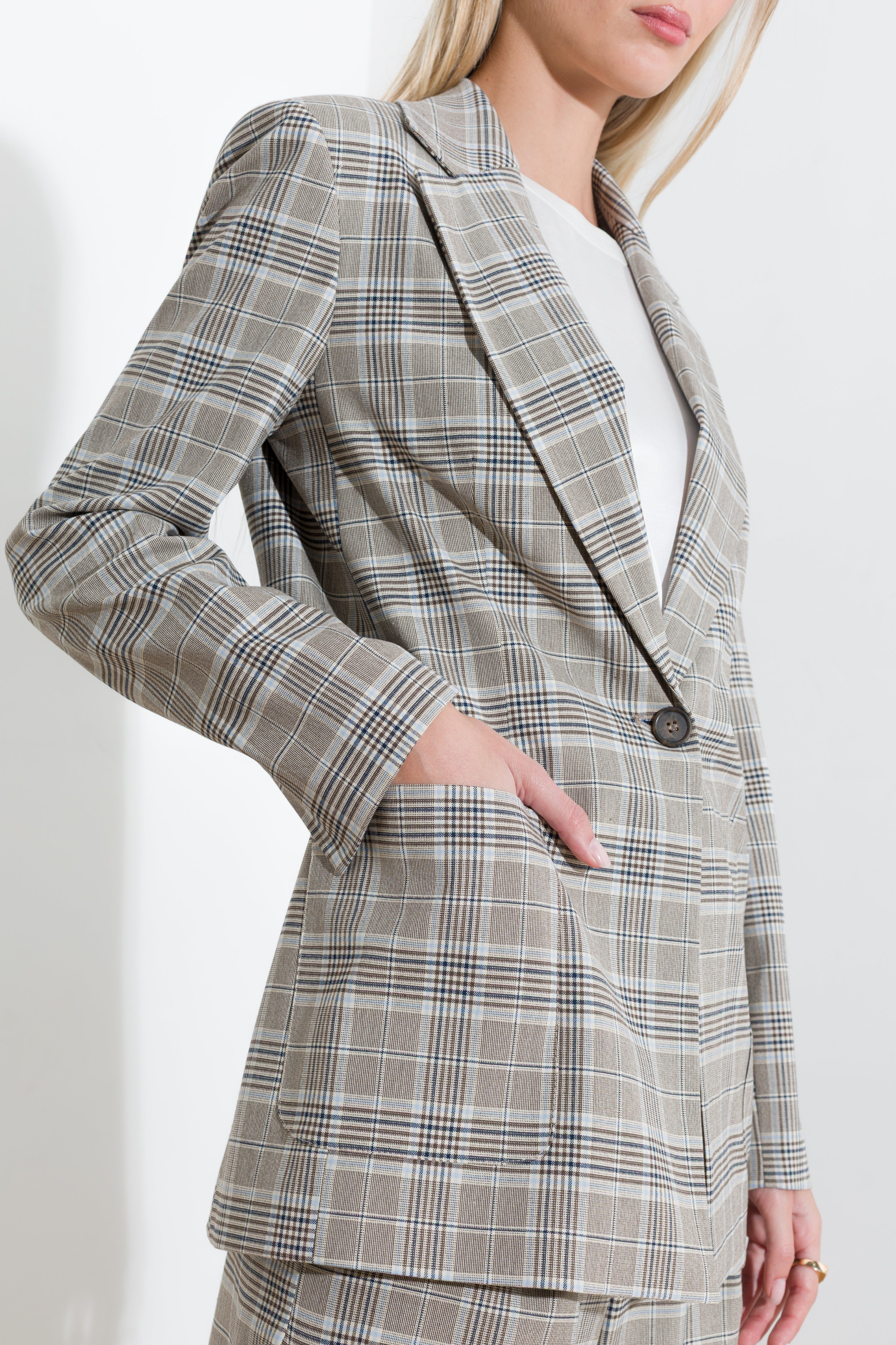 Blazer stampa galles