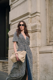 Borsa media in pelle e camoscio chiusura lucchetto | Uncategorized da donna