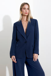 Viscose linen blazer