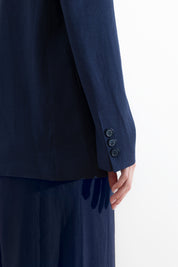 Viscose linen blazer