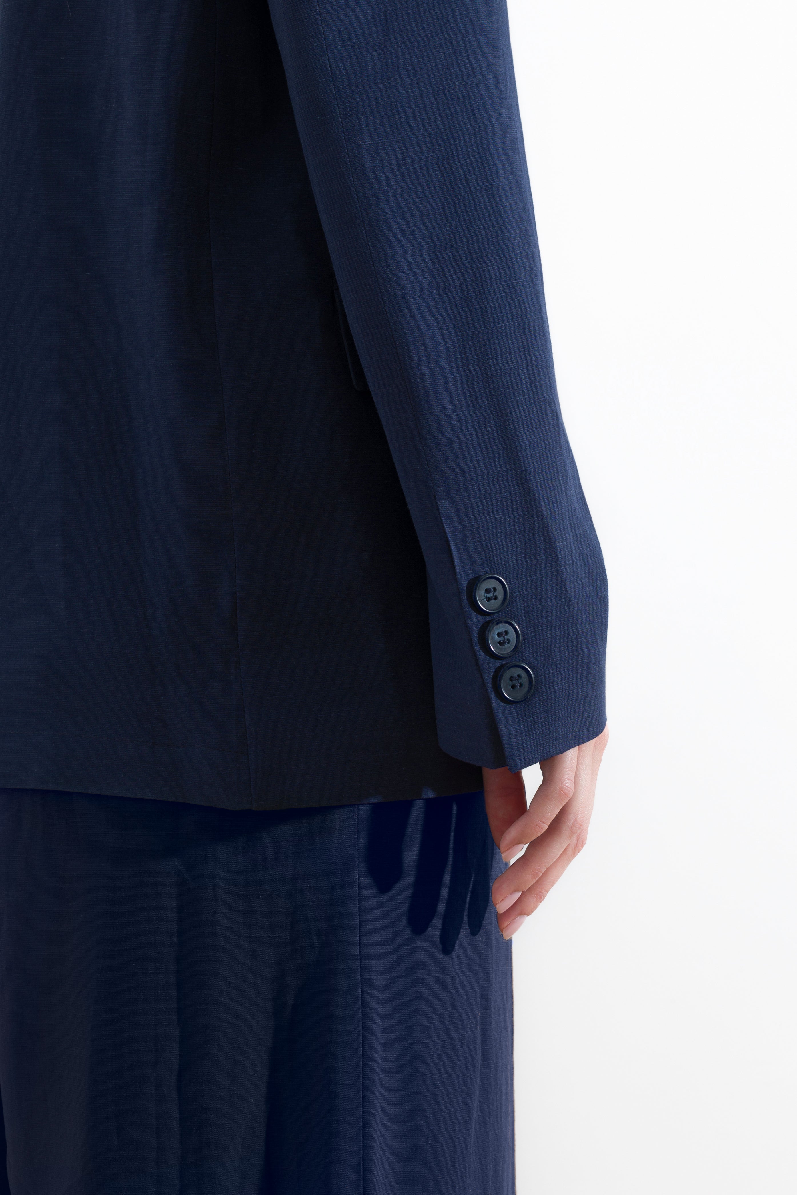Viscose linen blazer