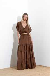 Gonna lunga in tencel
