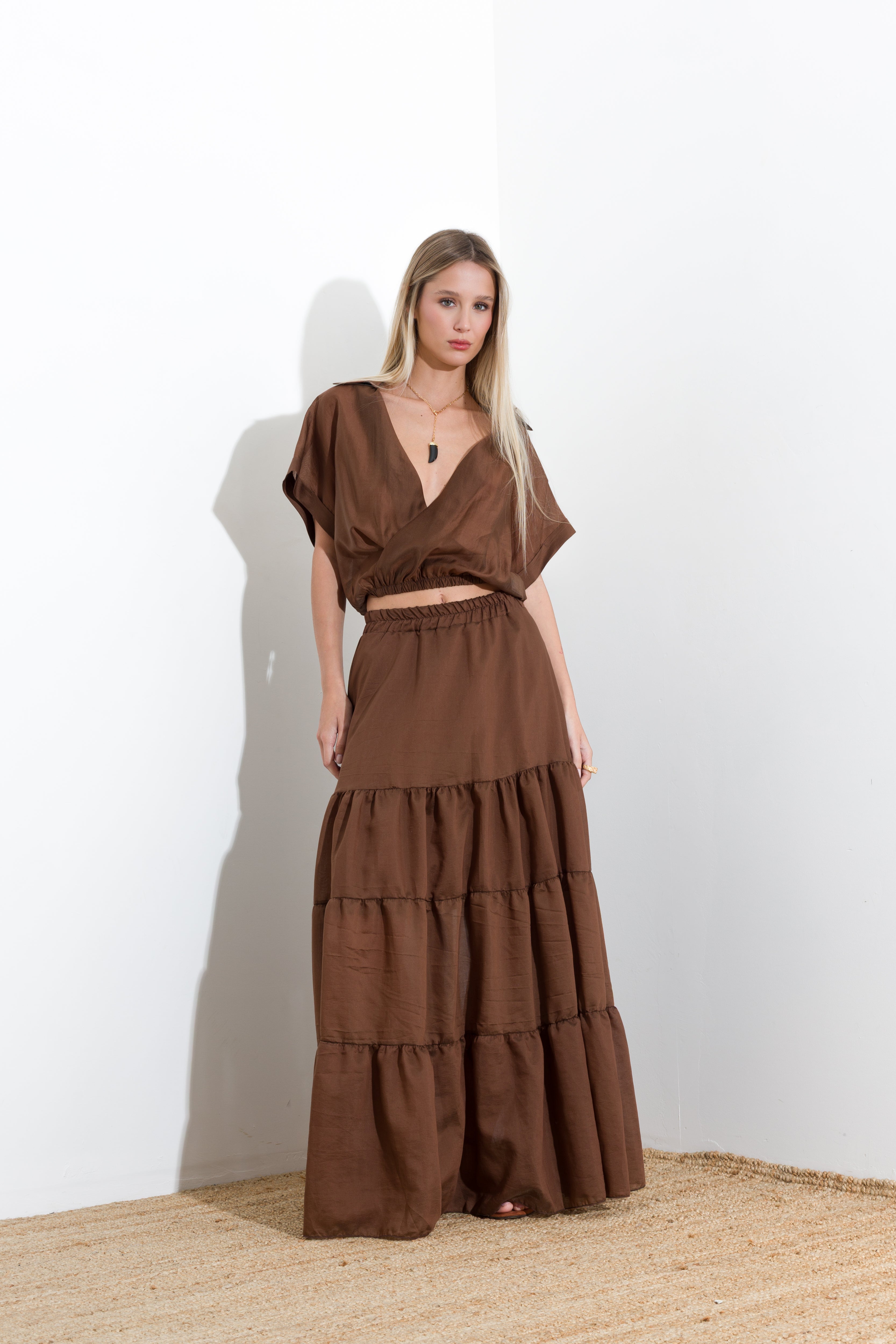 Gonna lunga in tencel