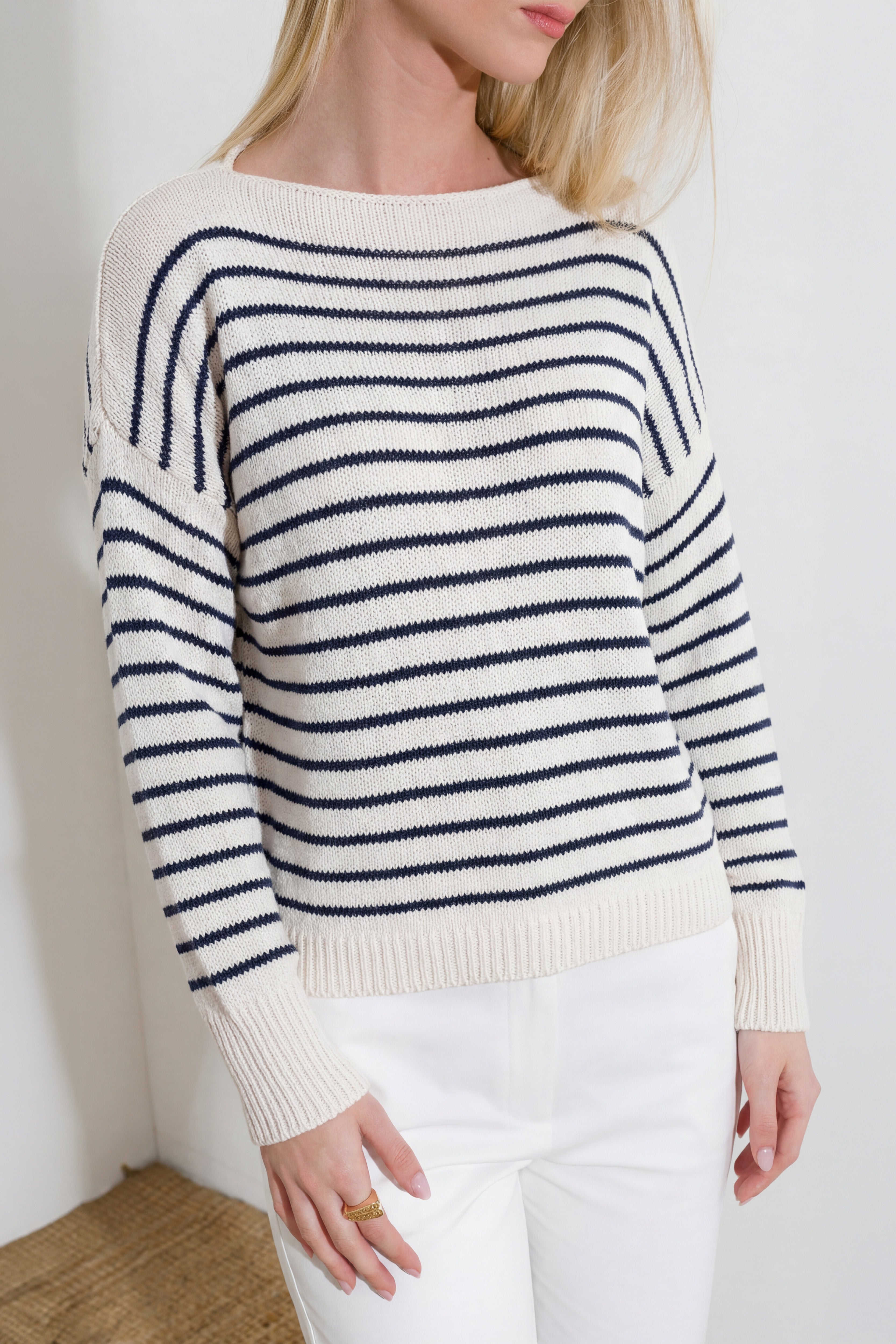 Oversized cotton sweater