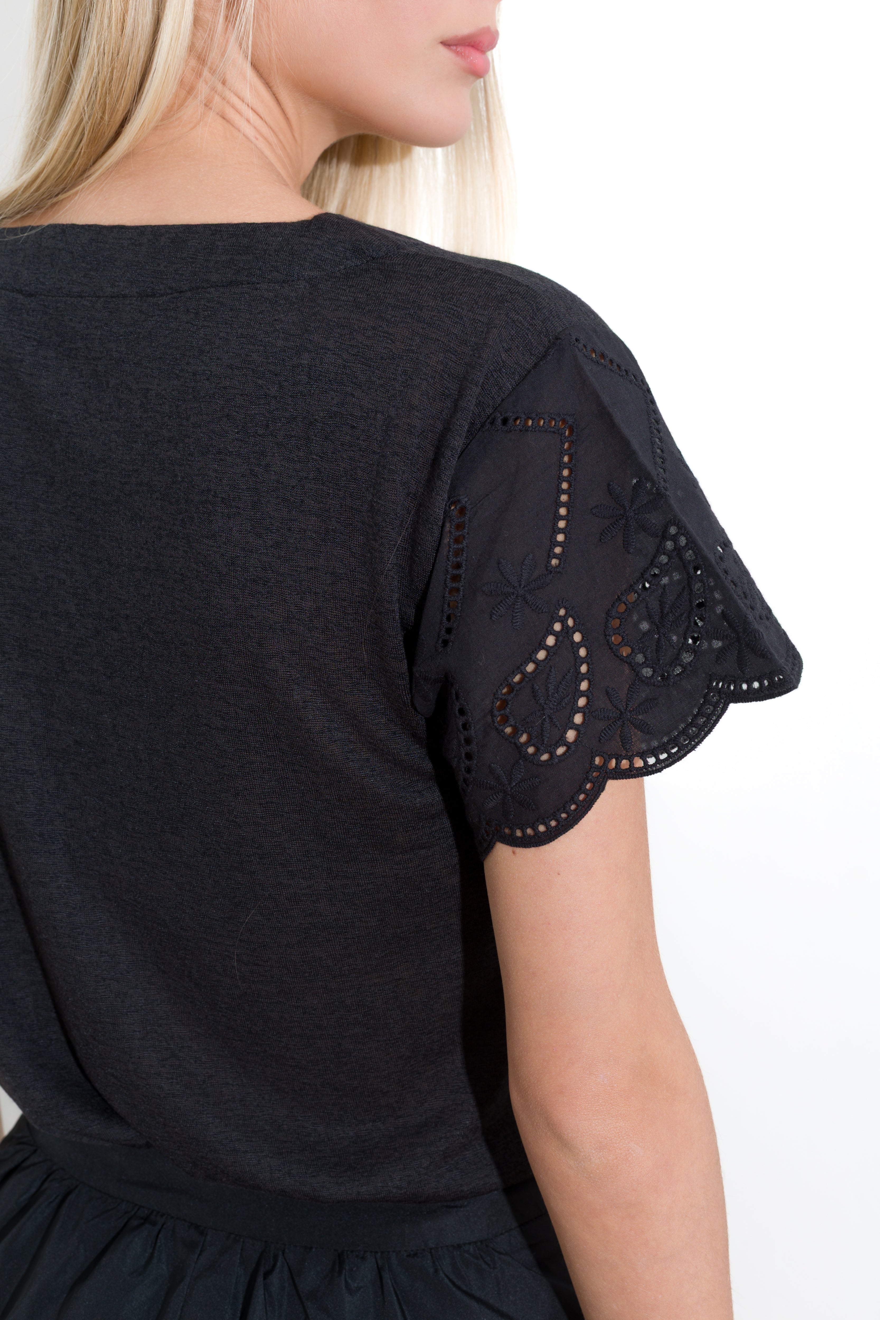 Slub viscose T-shirt