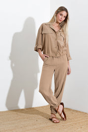 Pantalone jogger in Lyocell