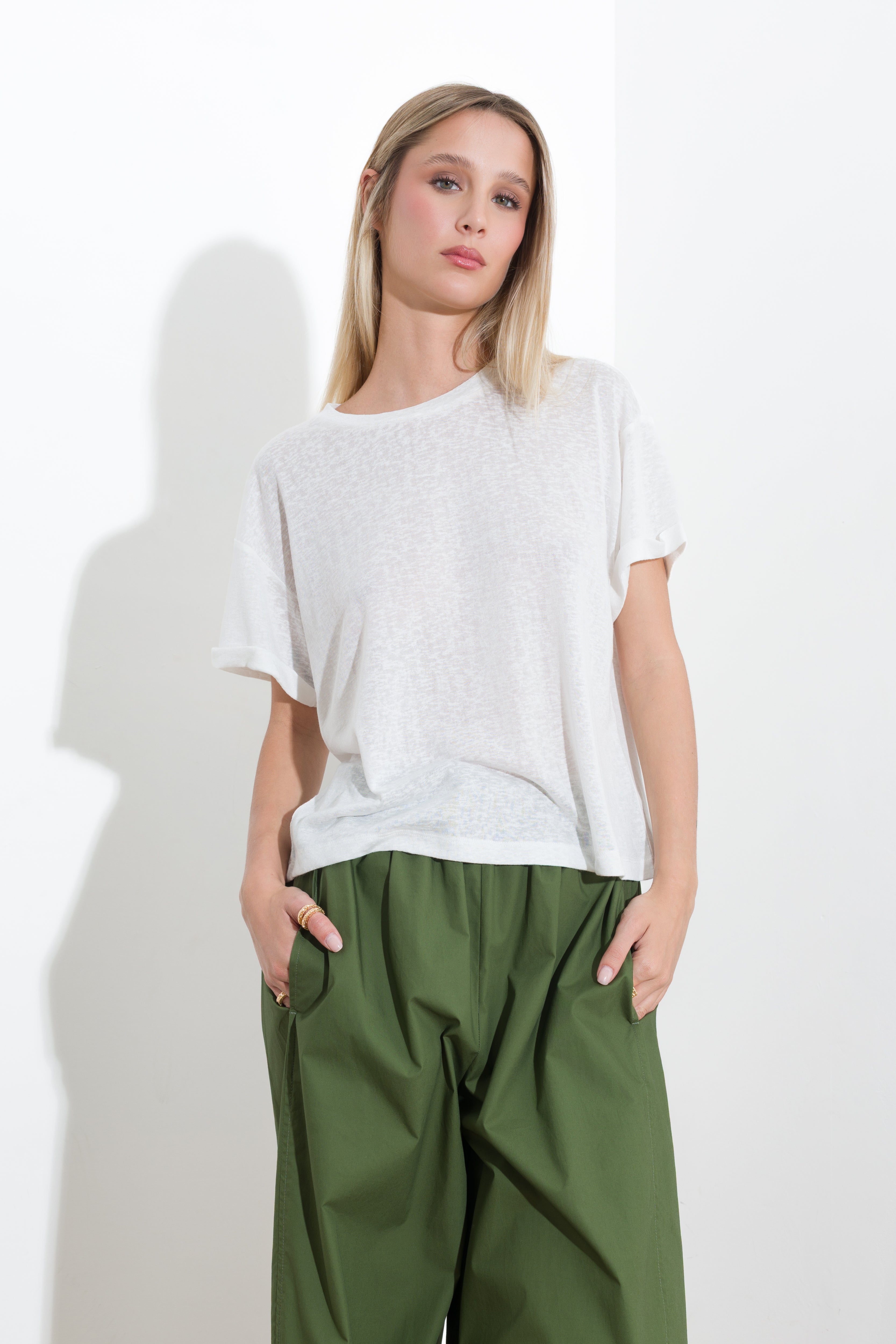 T-shirt in viscosa