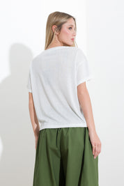 T-shirt in viscosa