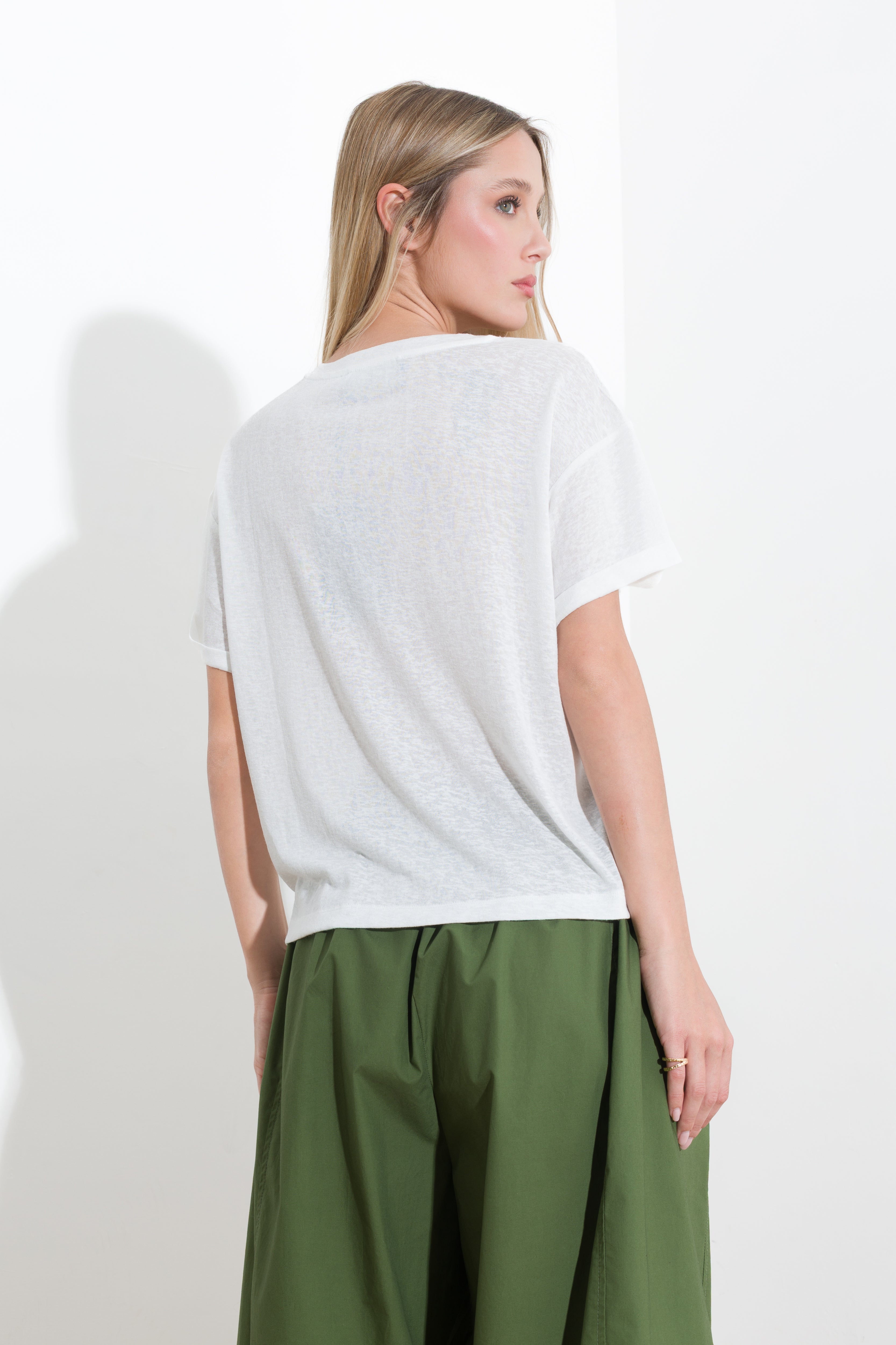 T-shirt in viscosa