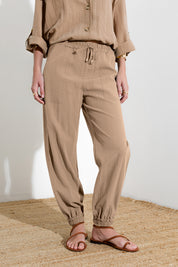Pantalone jogger in Lyocell