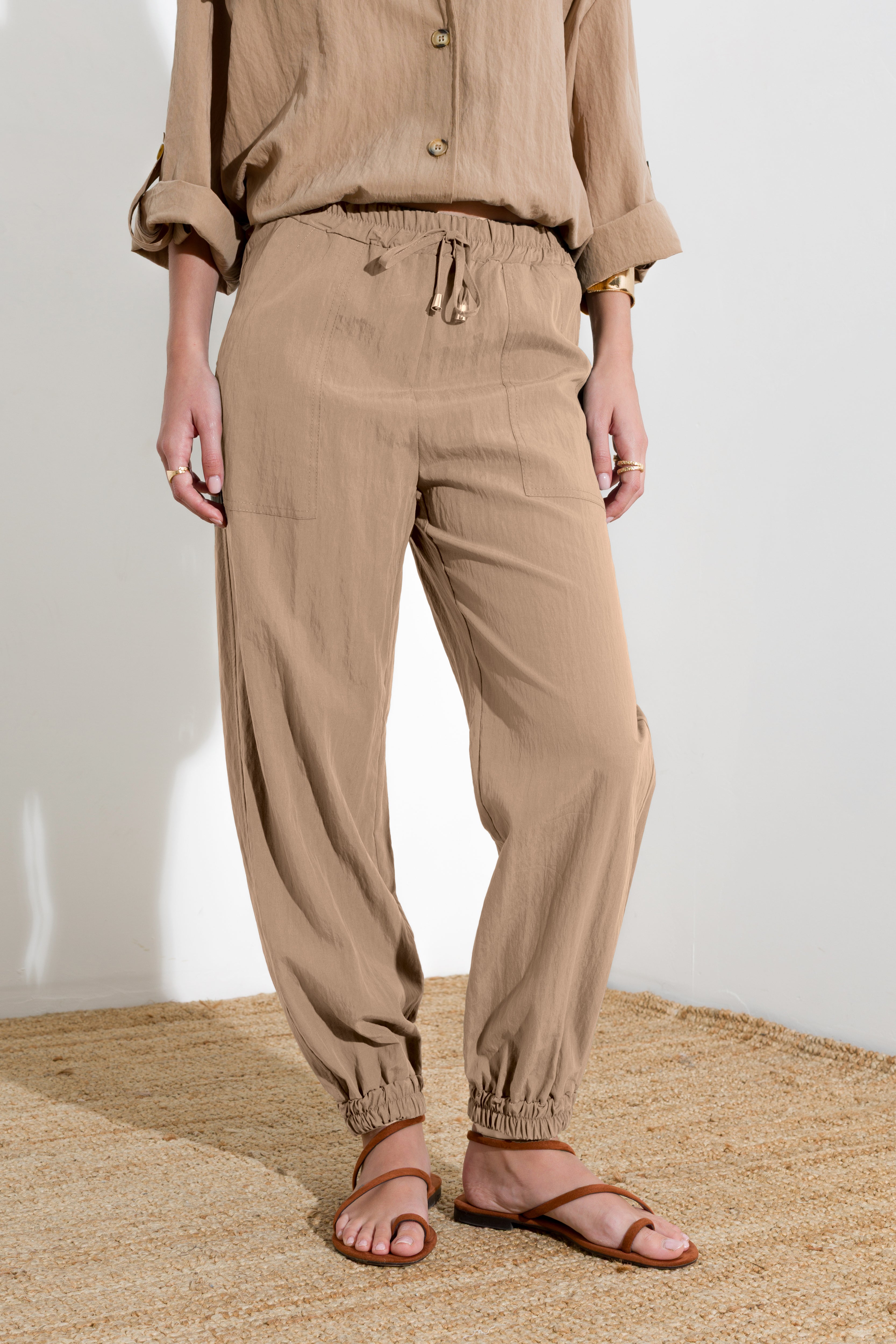 Pantalone jogger in Lyocell