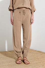 Pantalone jogger in Lyocell