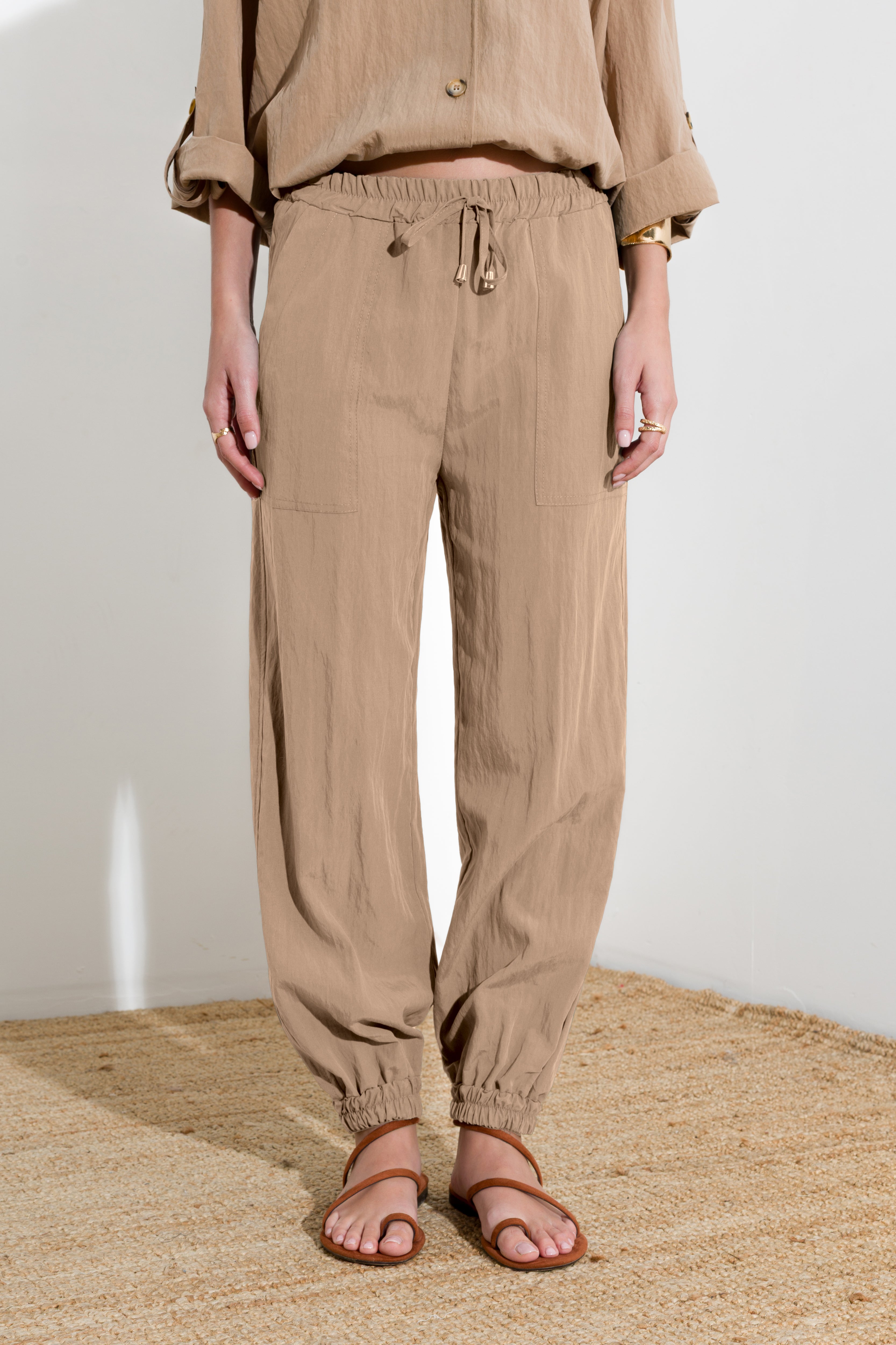 Pantalone jogger in Lyocell