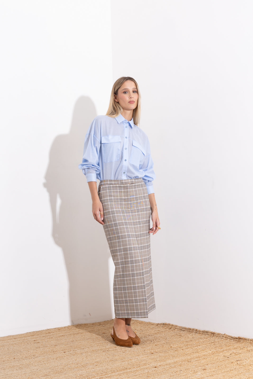 Cotton muslin shirt