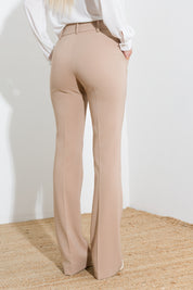 Pantalone flare in tecnico