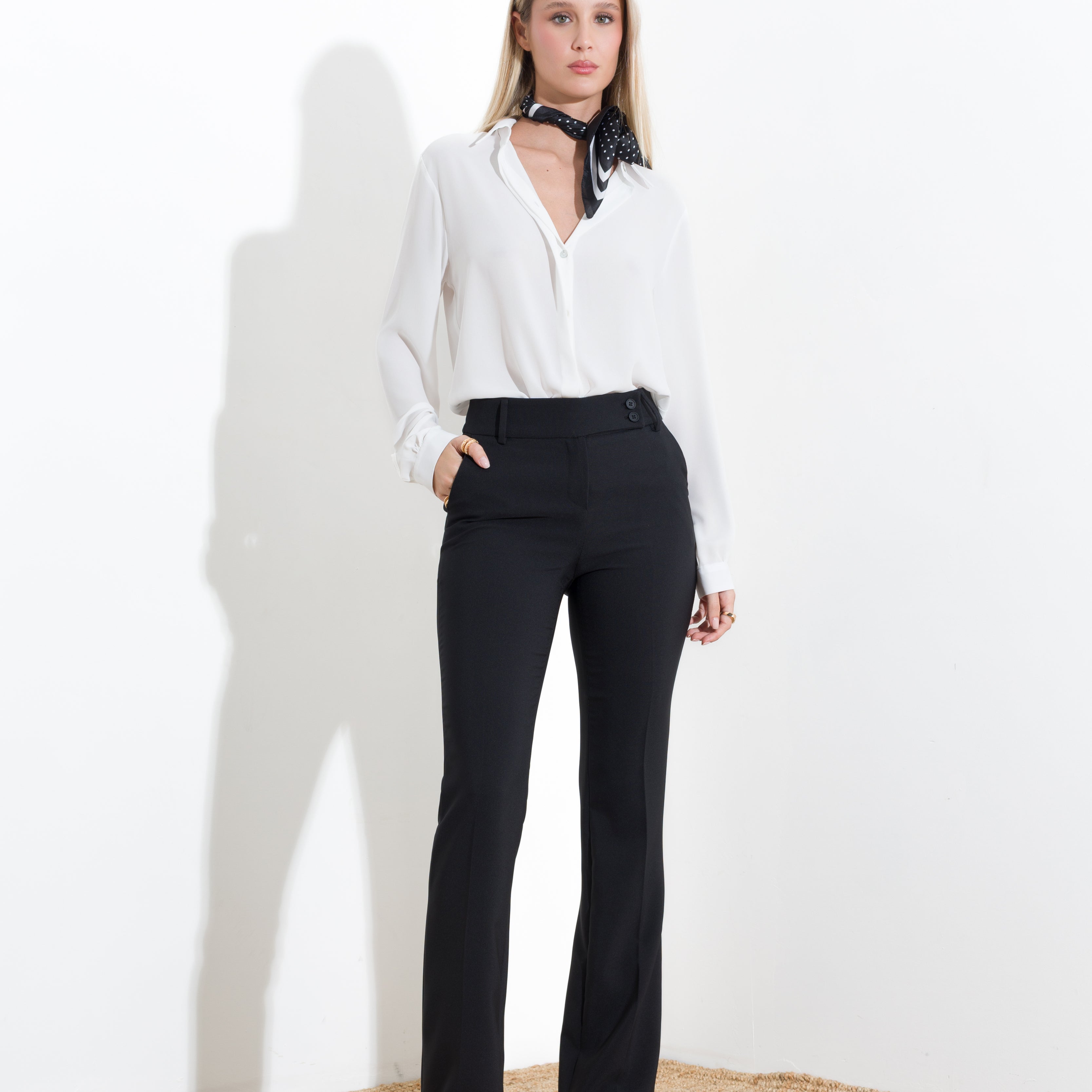Pantalone flare in tecnico - Pantalone flare in tecnico