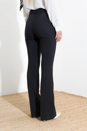 Pantalone flare in tecnico