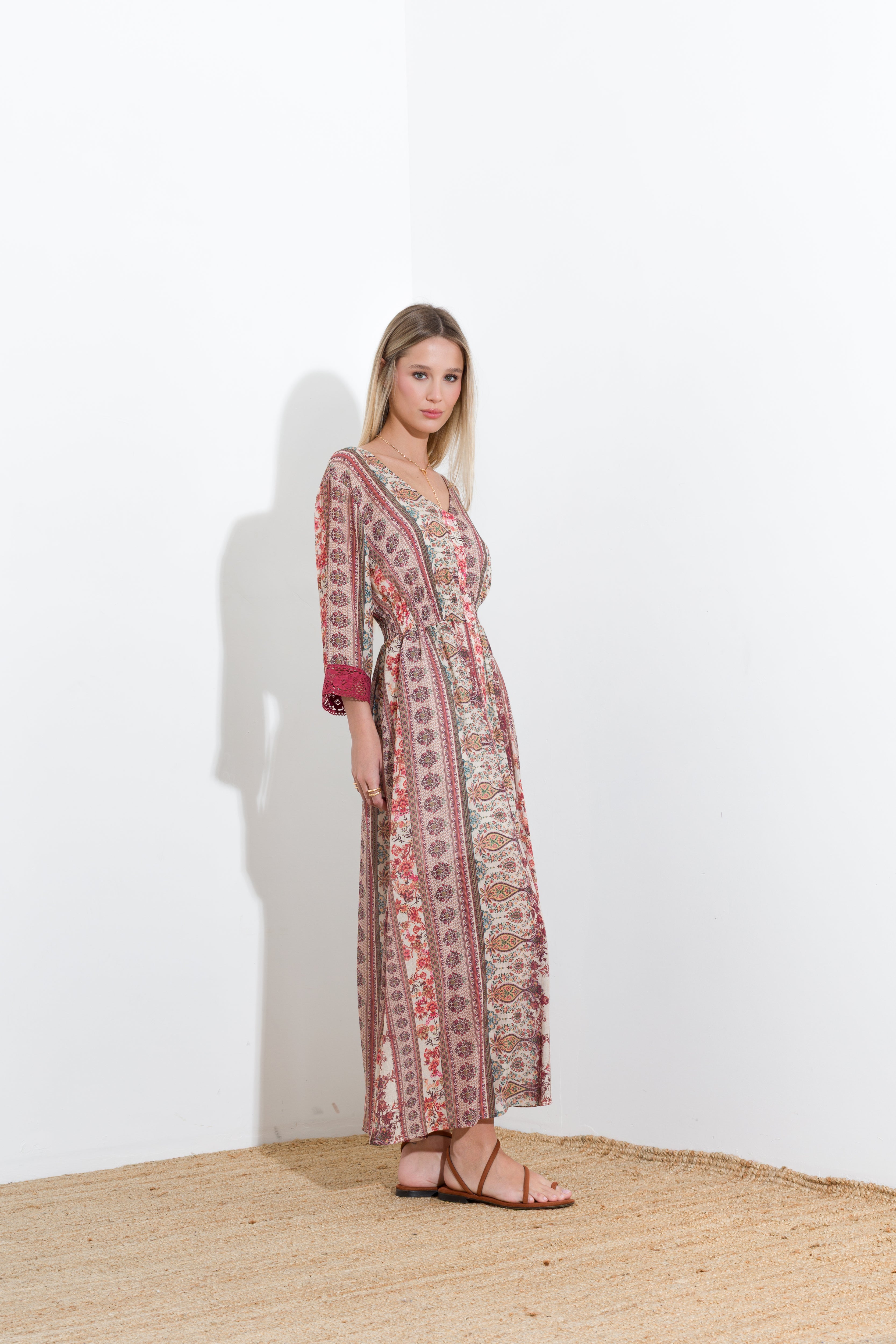 Long patterned dress