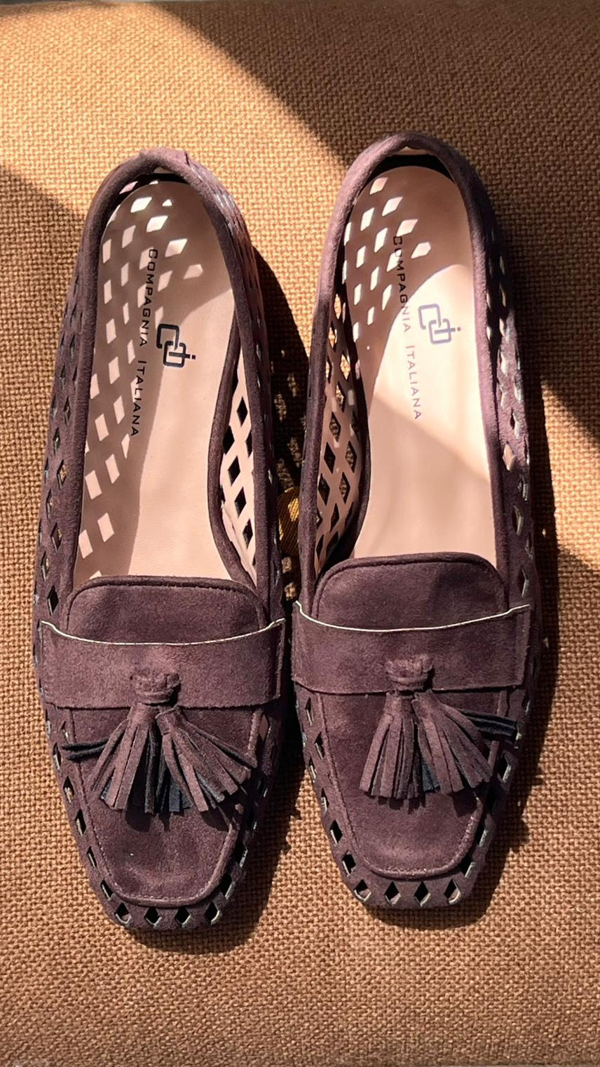 Mocassino con nappe