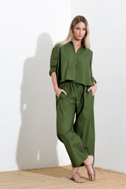Oversized cotton shirt
