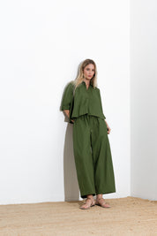 Oversized cotton shirt