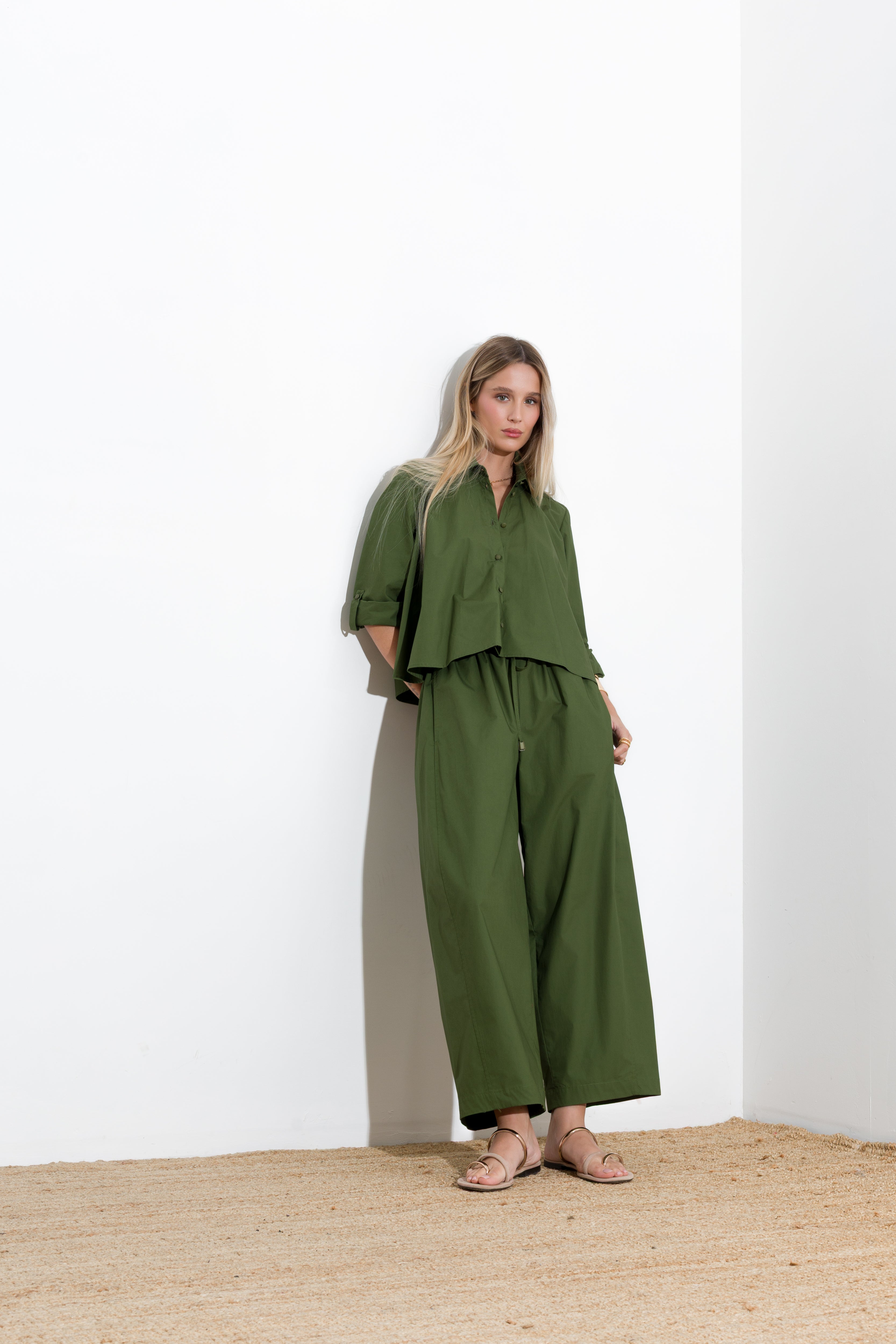 Oversized cotton shirt