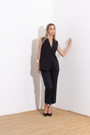 Sleeveless cotton jacket