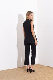 Sleeveless cotton jacket