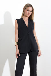 Sleeveless cotton jacket
