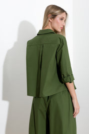Oversized cotton shirt