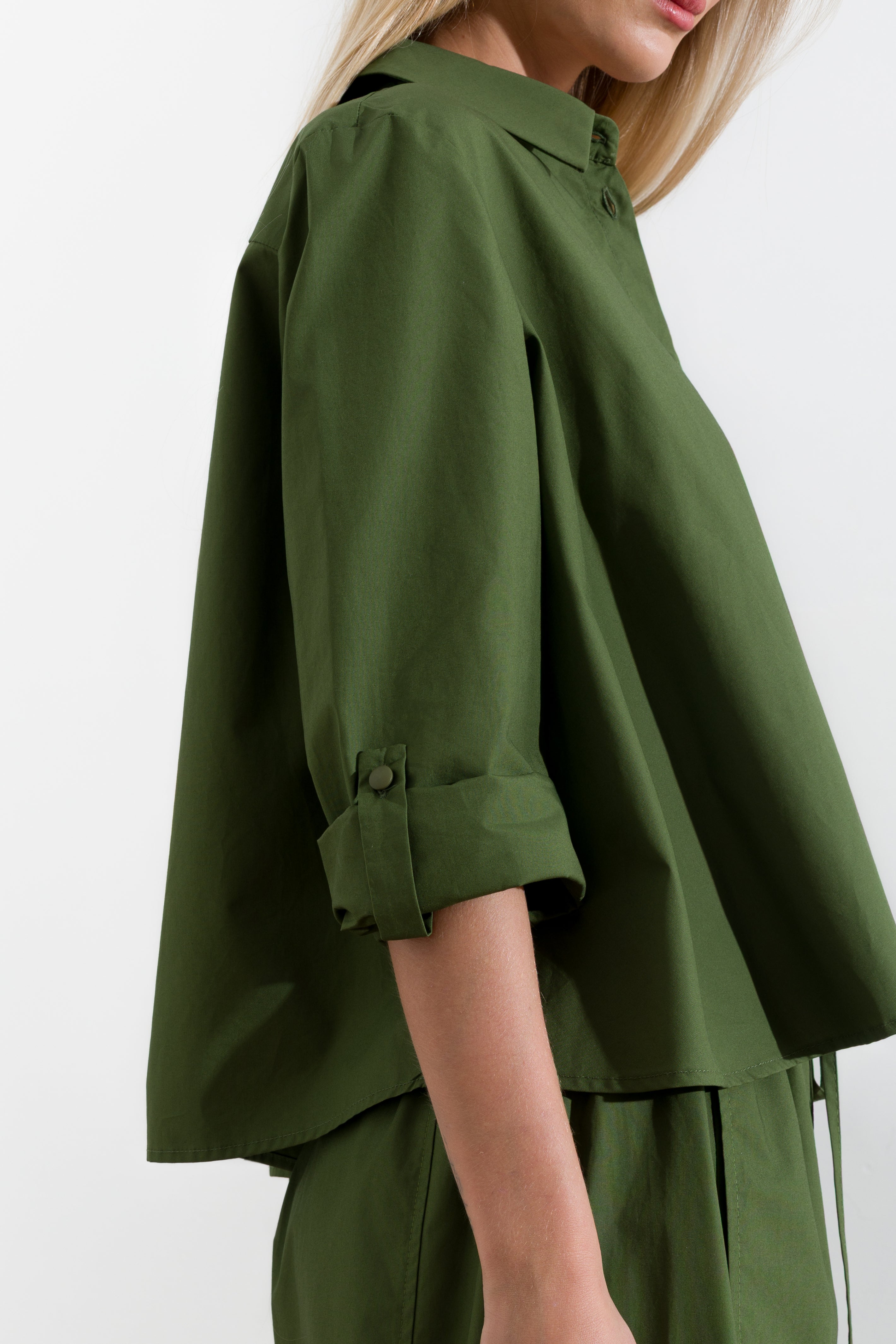 Oversized cotton shirt