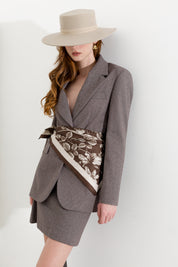 Sombrero de fieltro de ala recta