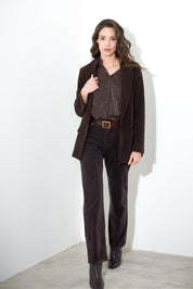 Blazer in velluto a coste