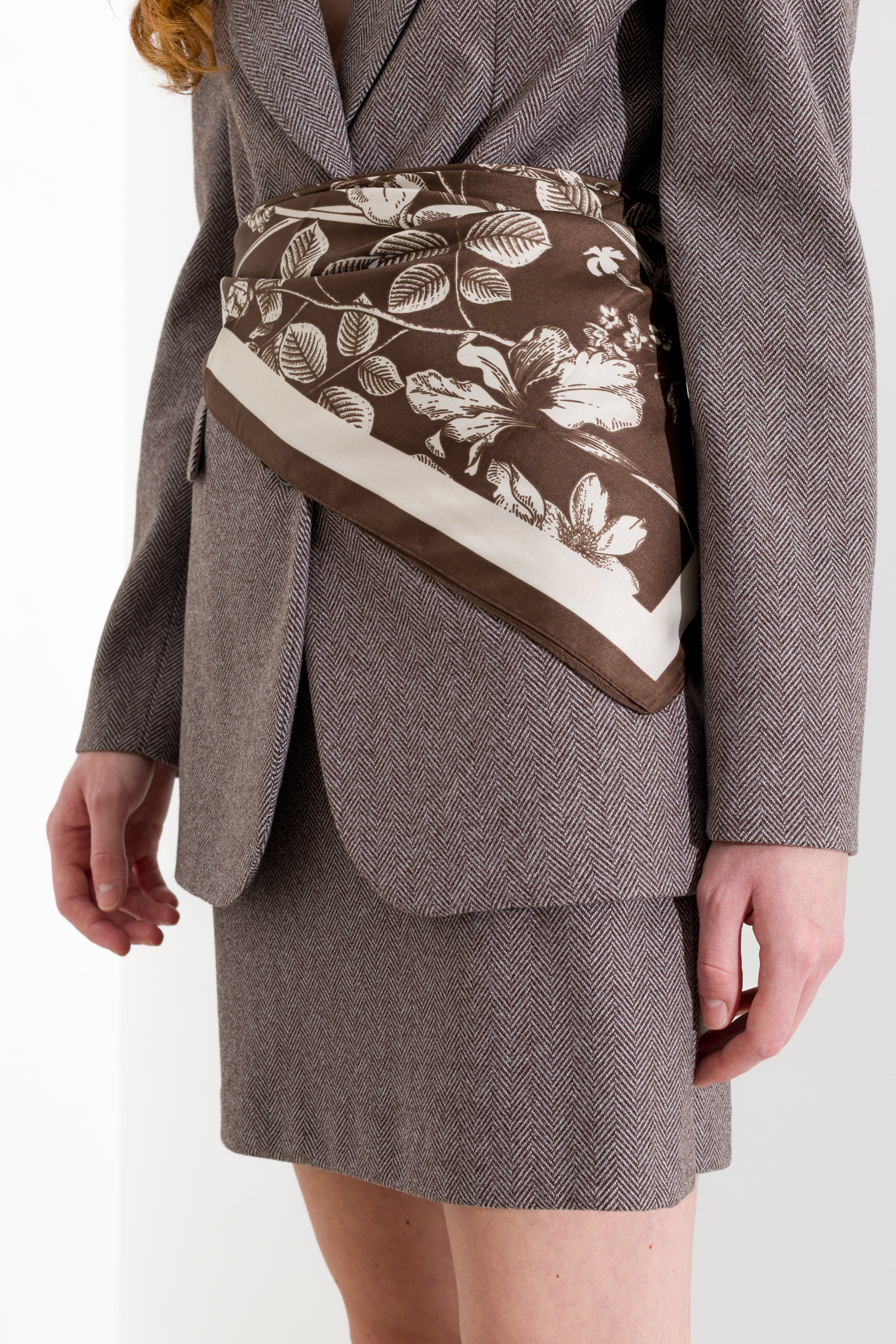 Blazer croisé en chevron