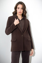 Blazer in velluto a coste