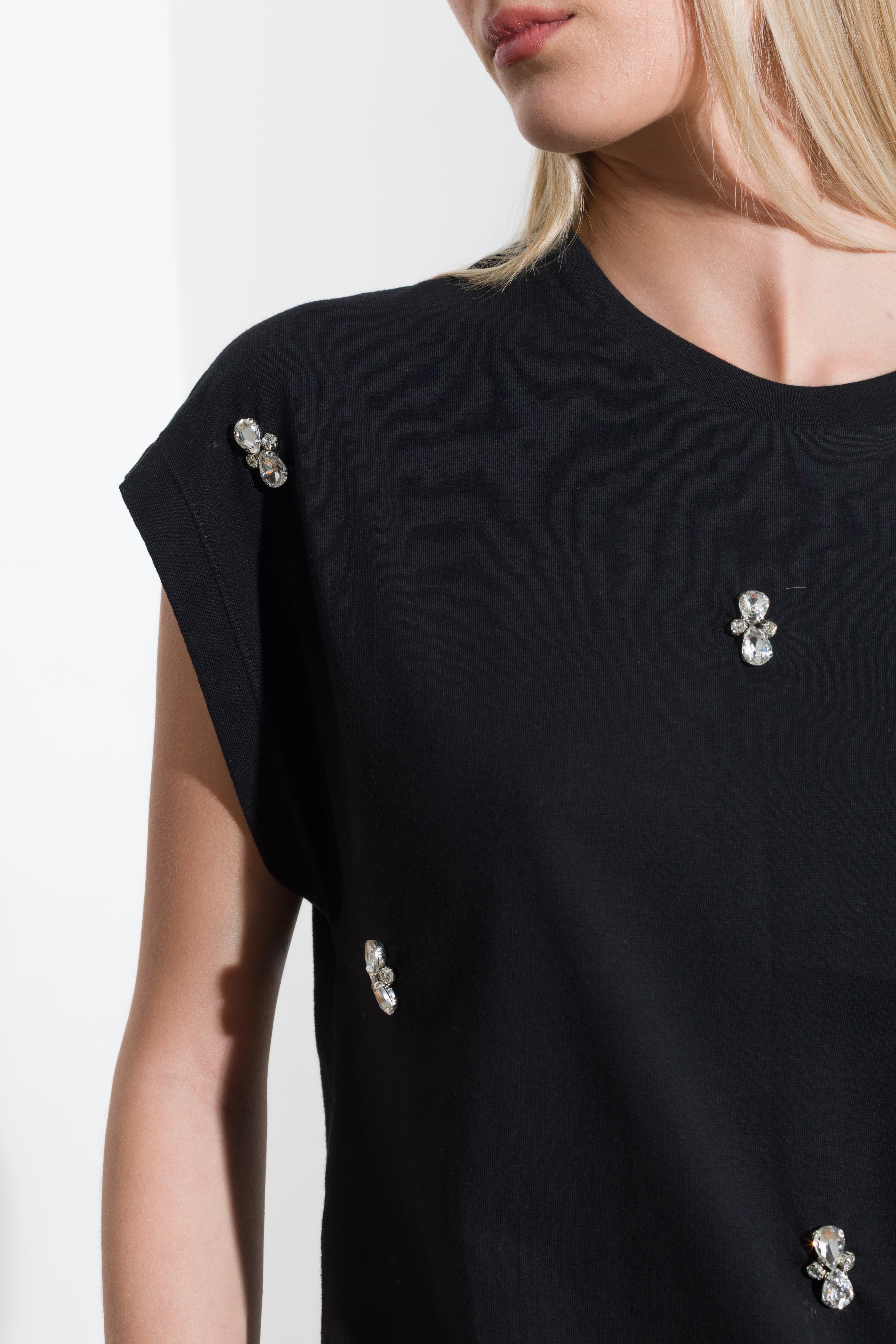 T-shirt in jersy di cotone con applicazioni - Compagnia Italiana