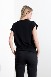 T-shirt in jersy di cotone con applicazioni - Compagnia Italiana