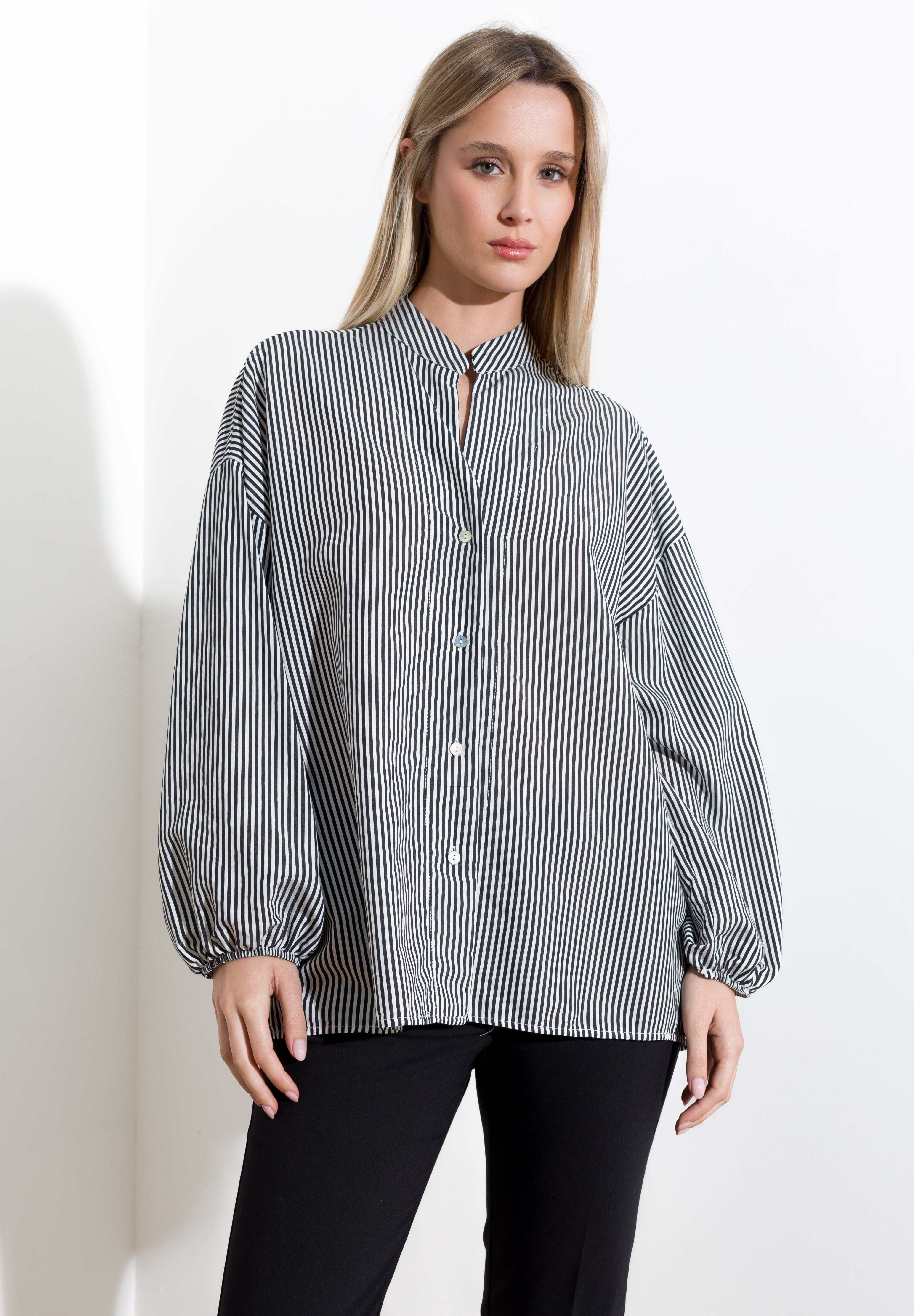 Camicia riga in viscosa - Compagnia Italiana