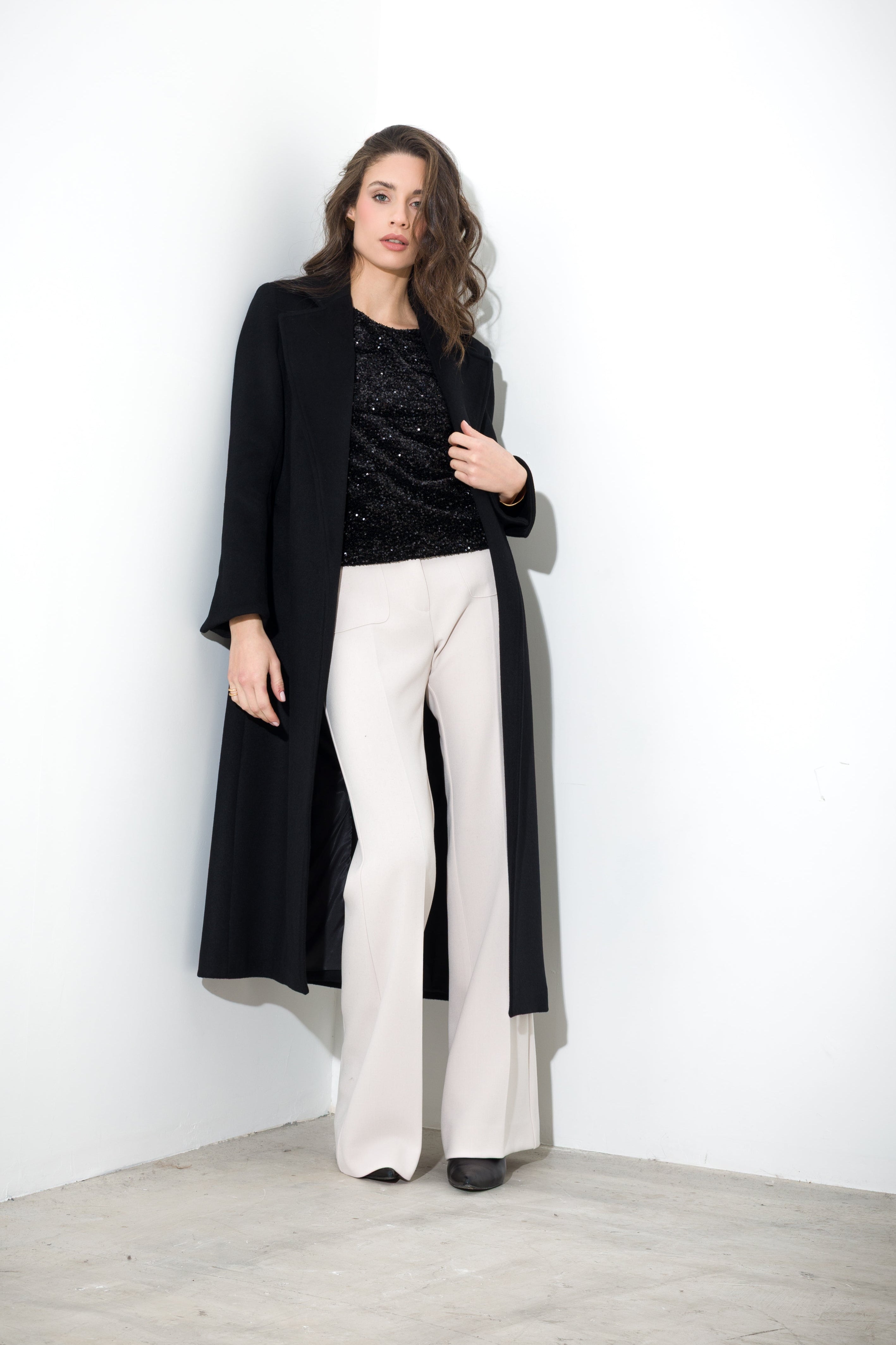 Top in velluto paillettes