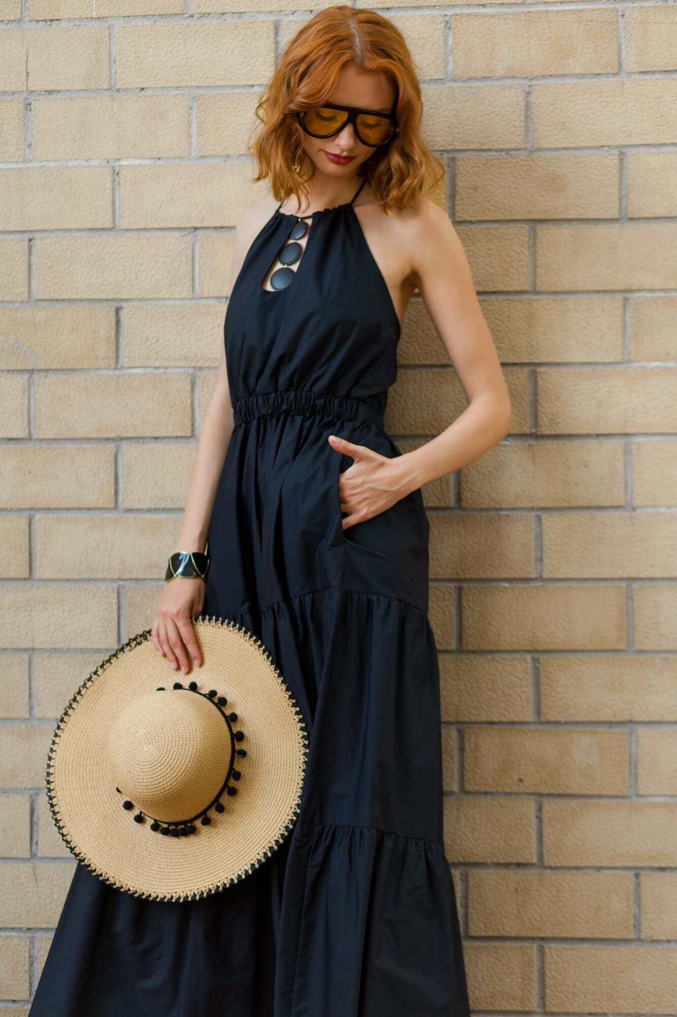 Cappello in paglia con nappine | Uncategorized da donna