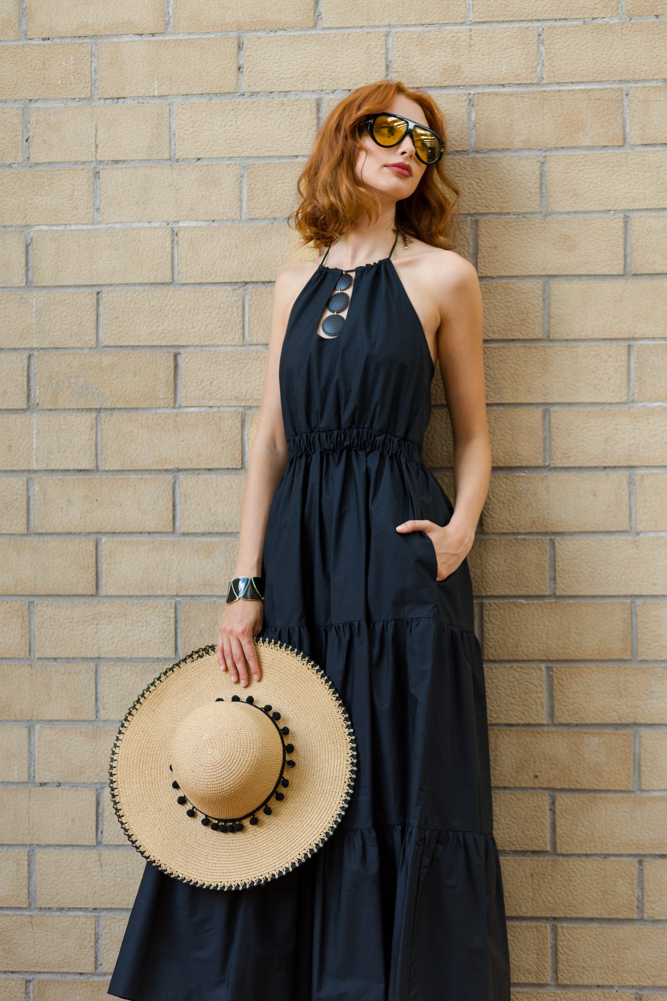 Abito lungo con dettaglio collana | Uncategorized da donna