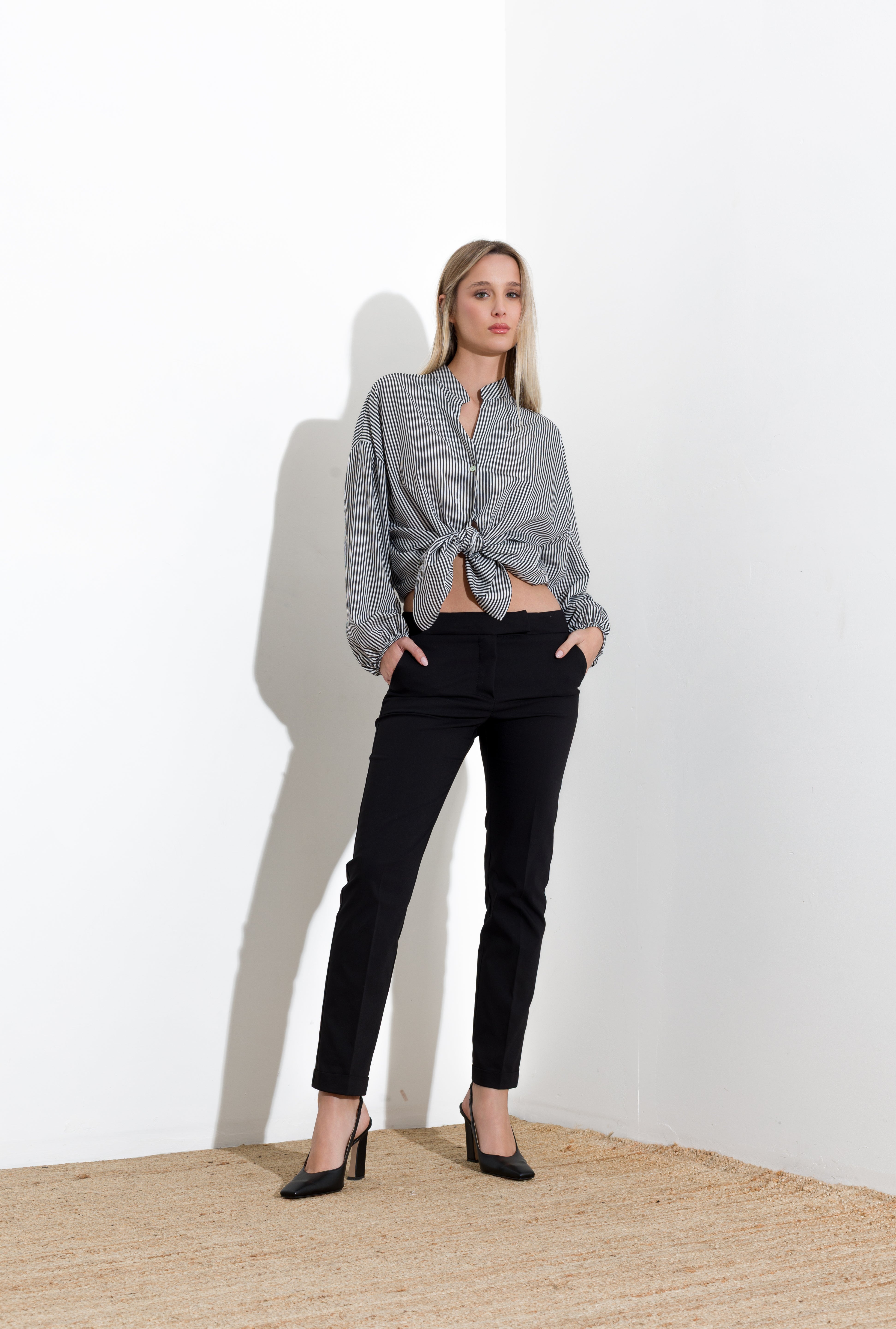 Camicia riga in viscosa - Compagnia Italiana