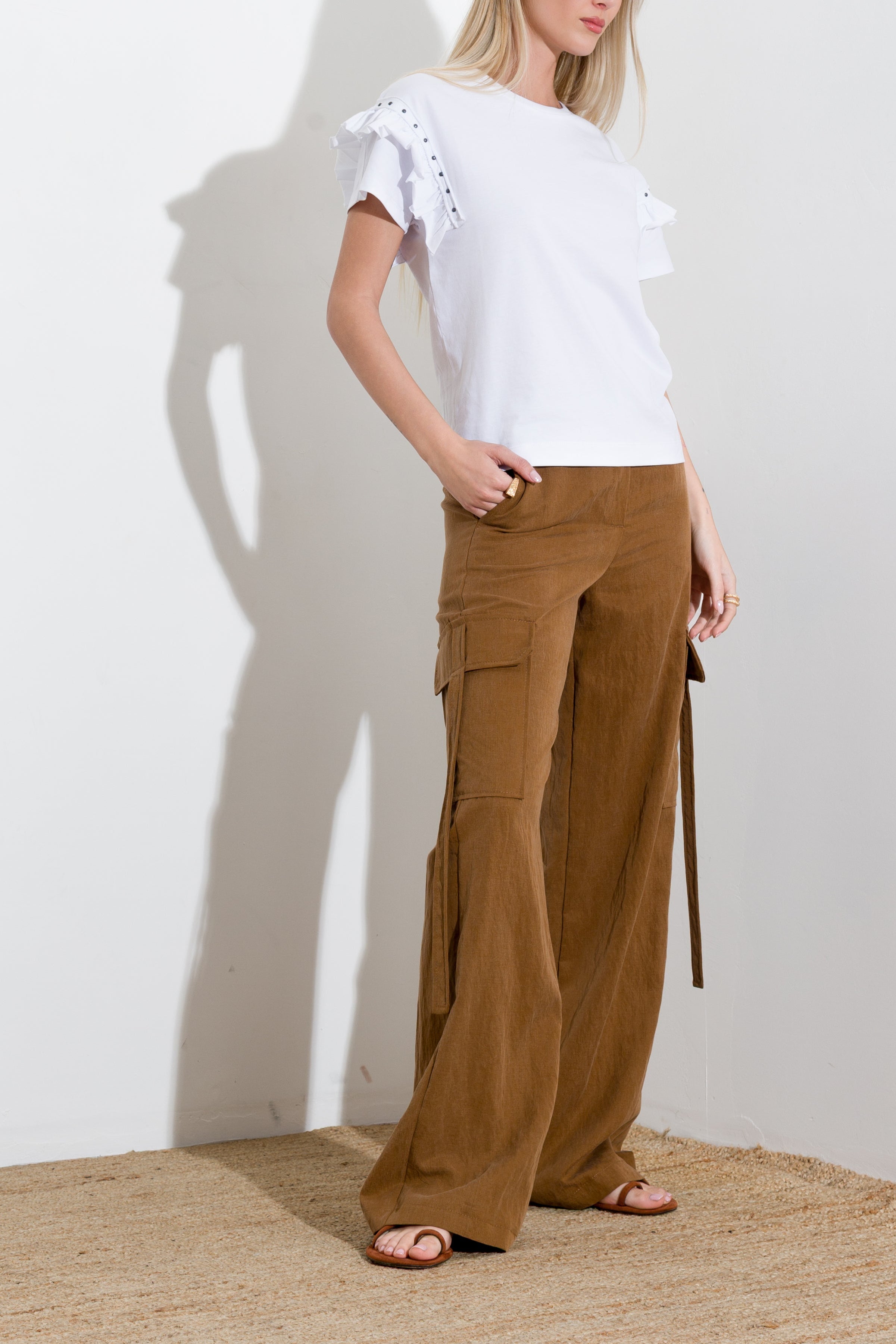 Pantalone cargo in lyocell - Compagnia Italiana
