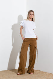 Pantalone cargo in lyocell - Compagnia Italiana